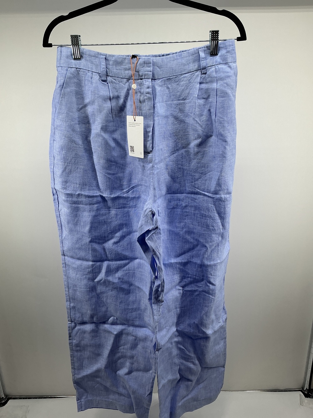 100% European Linen Pleated Trouser - 30"
